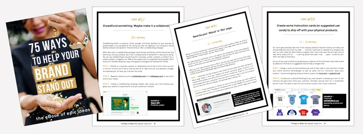 75 Ways to Help Your Brand Stand Out by Regina