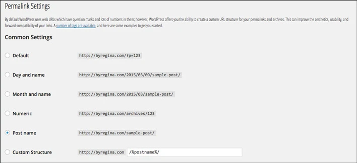 Permalinks in WordPress