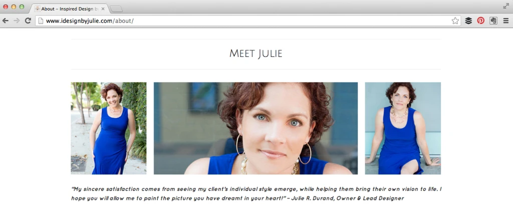 Professional photos for your about page