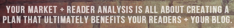 Market analysis for blog business planning
