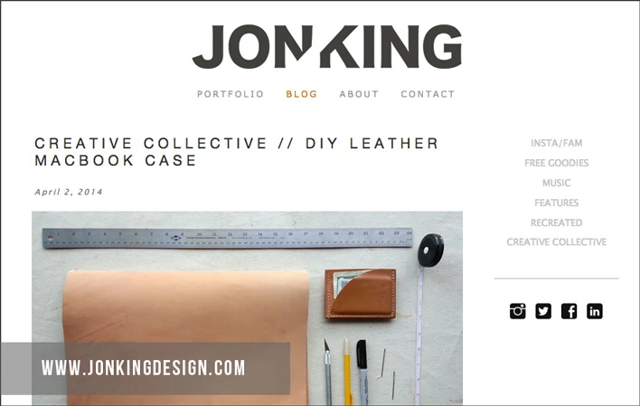 Jon King Design-Leather MacBook Cover