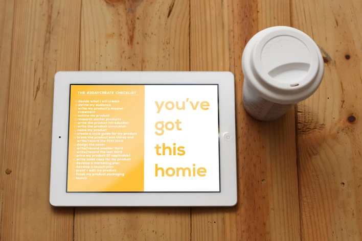 The 3-Day Create Workbook and eProduct Checklist