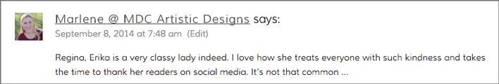 PDA-One of the 5 love languages of blog readers