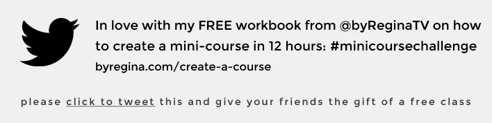 Share this free mini-course workbook with your friends