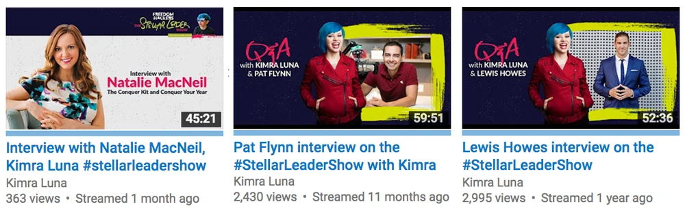 Interview content by Kimra Luna