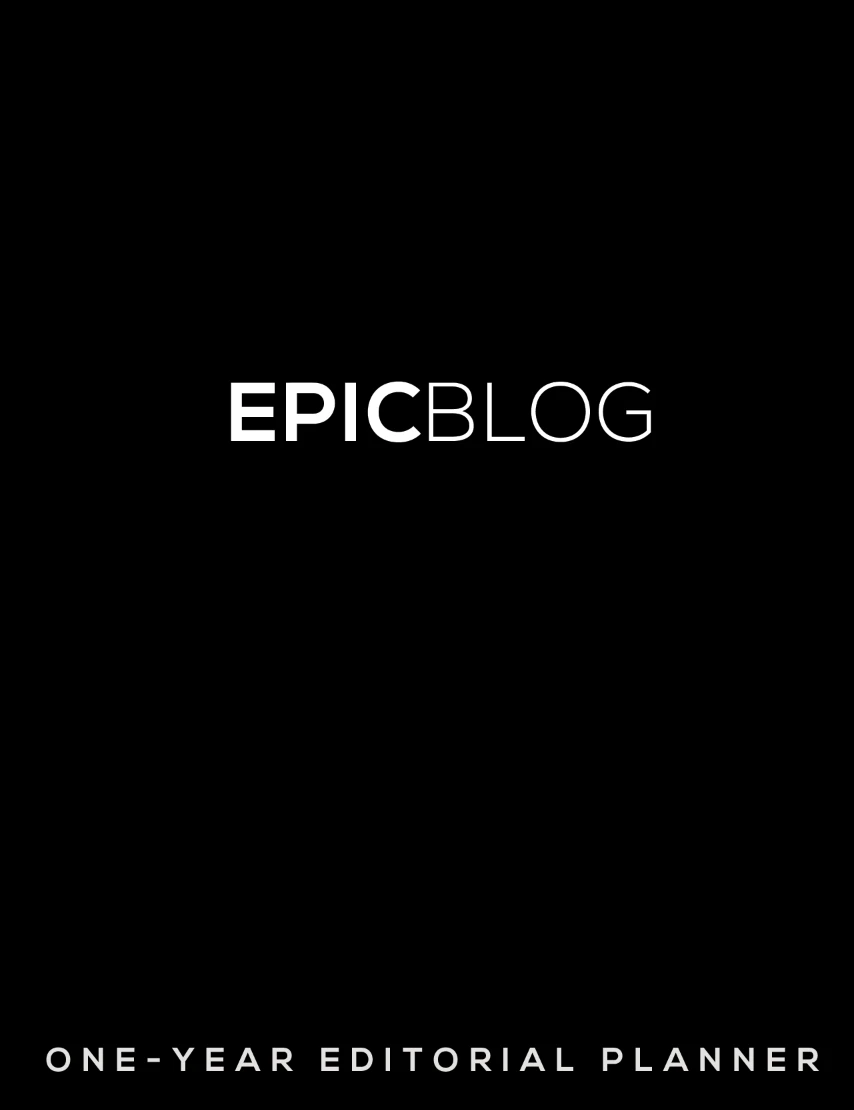 Epic Blog Editorial Planner